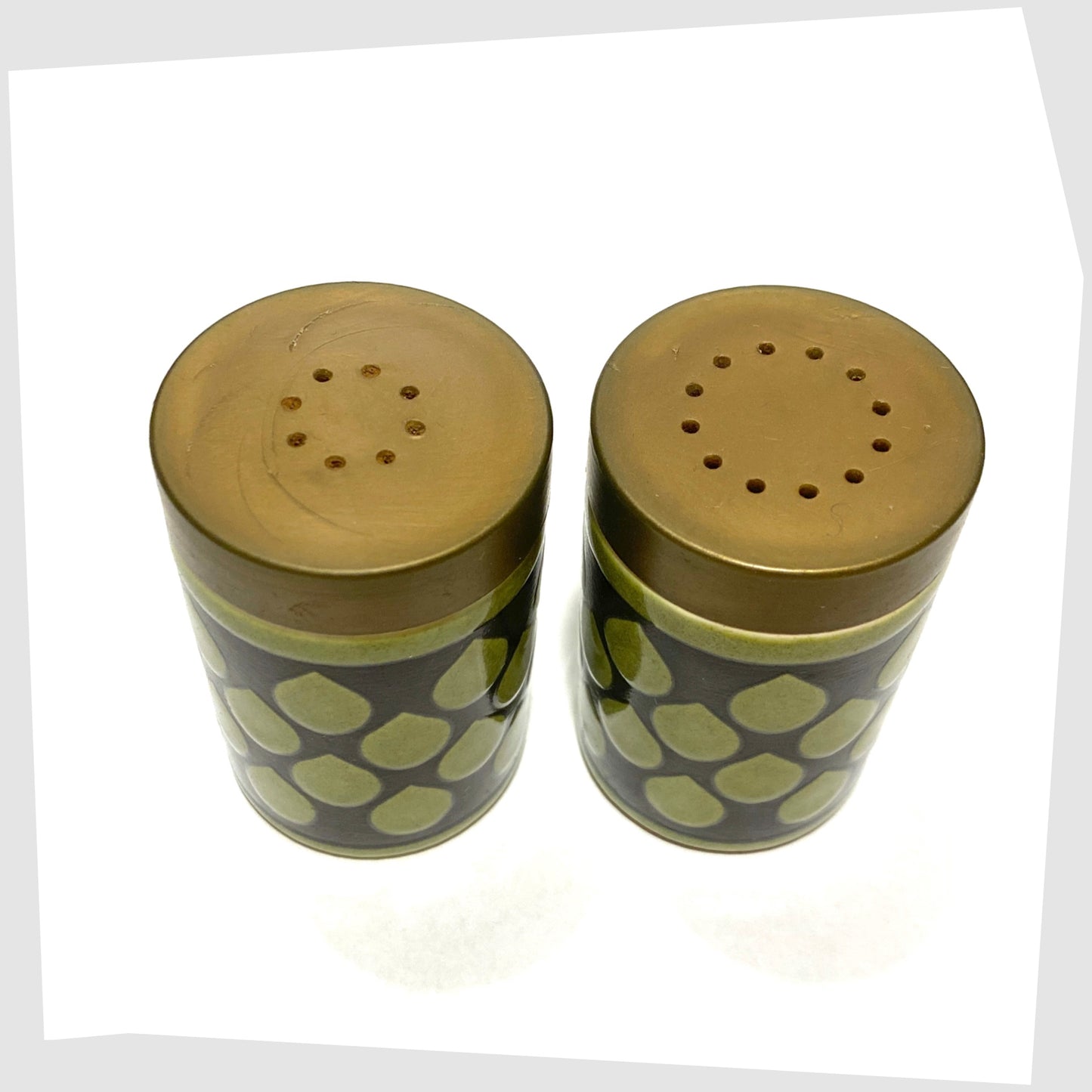 Original Hornsea Pottery Raindrop Cruet Set