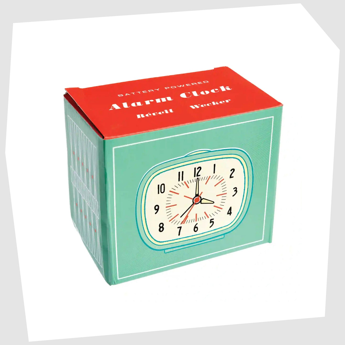 presentation box for the Blue Retro Alarm Clock, by Rex London