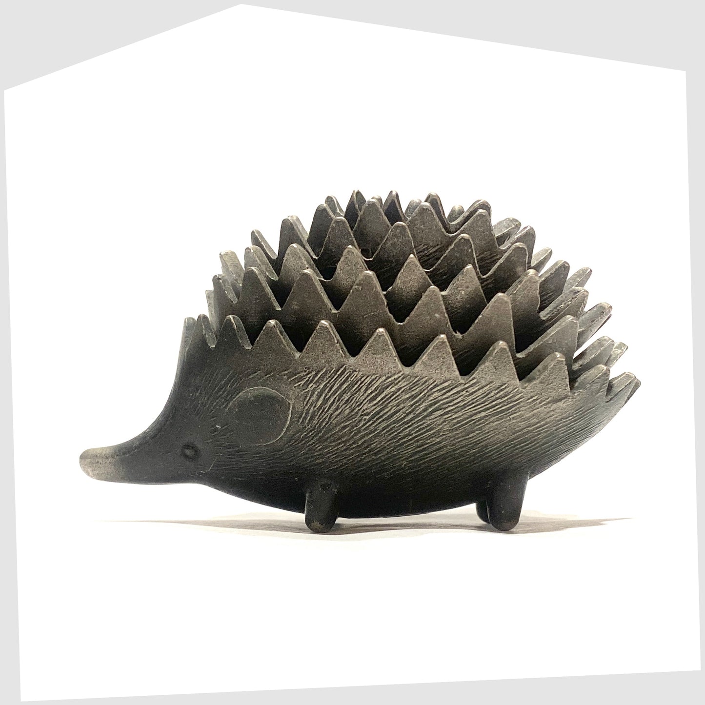 full set of six walter bosse-style hedgehog ashtray set