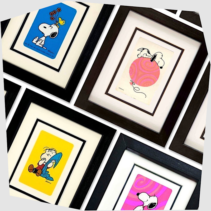 Snoopy The Pilot Framed Vintage Playing Card