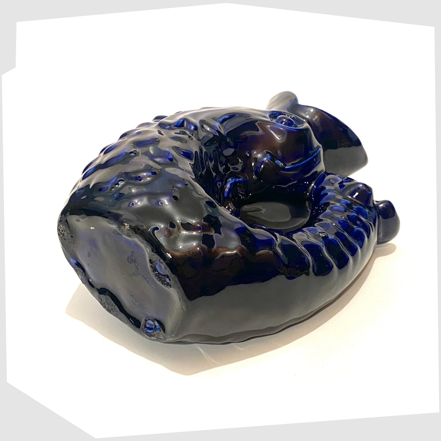 Cobalt Blue Maltese Gluggle Jug