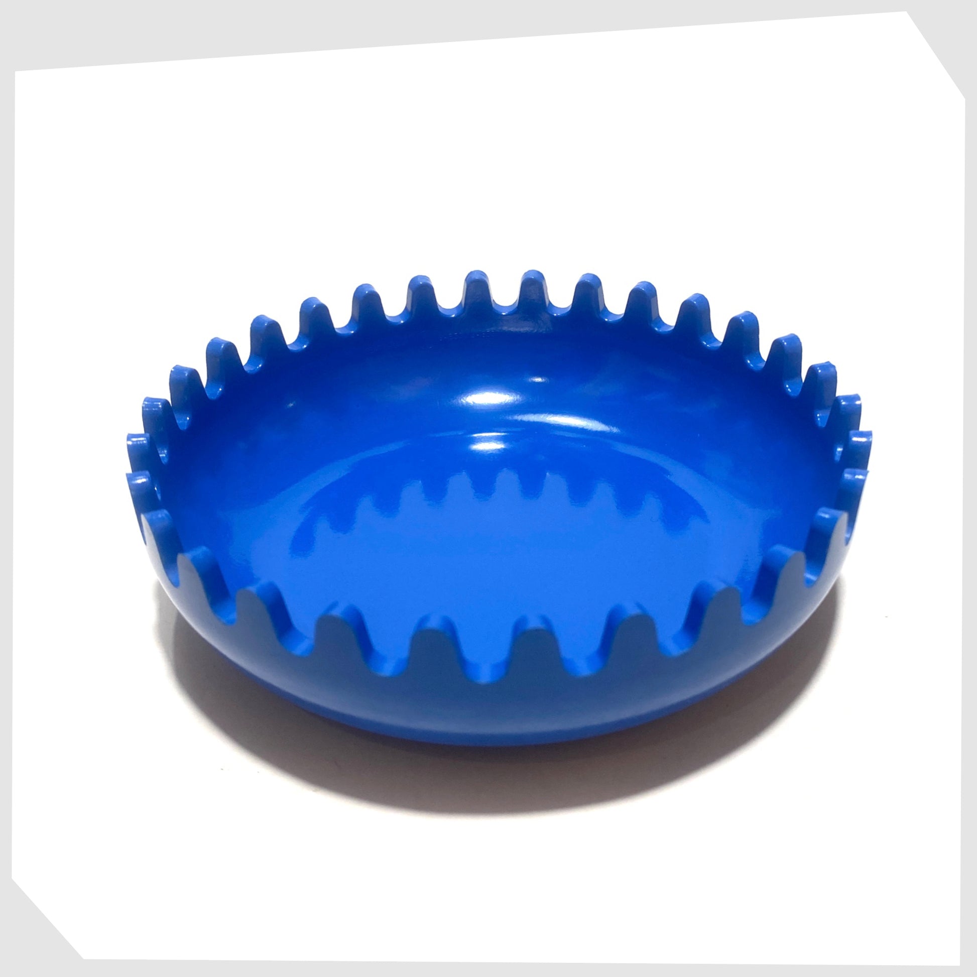Blue Pentagram Clam Ashtray designed by Alan Fletcher in 1972