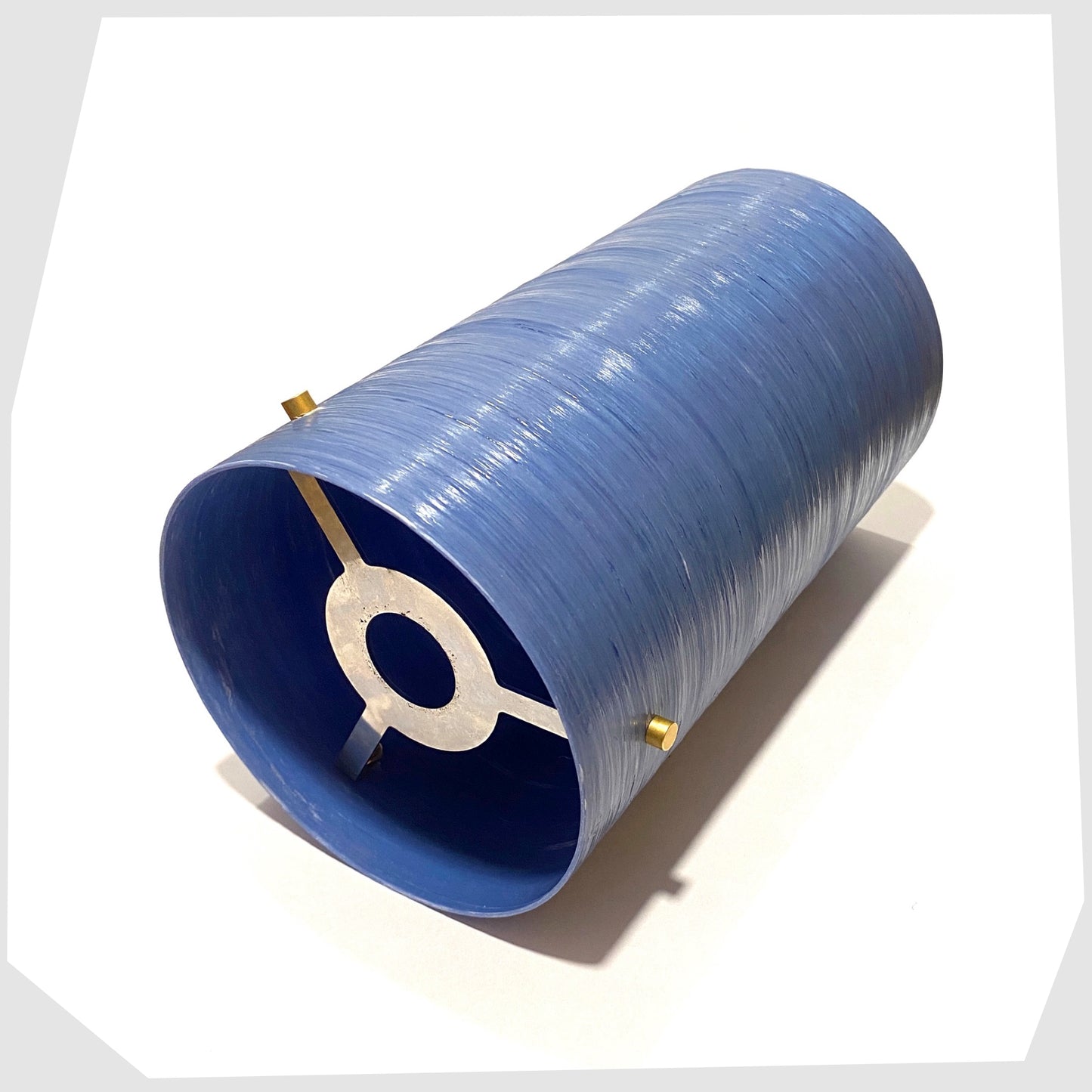 Royplast Spun Fibreglass Lampshade by By Royale in the blue colourway