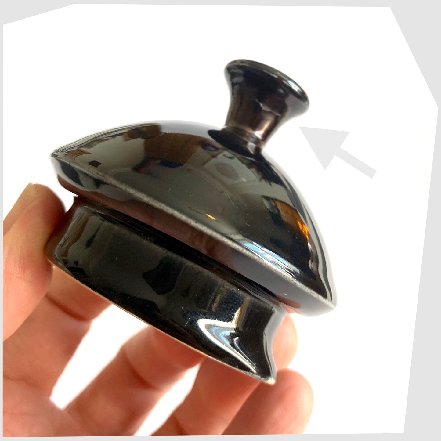 Homemaker Coffee Pot made by Ridway Potteries, Staffordshire. Black top lid.