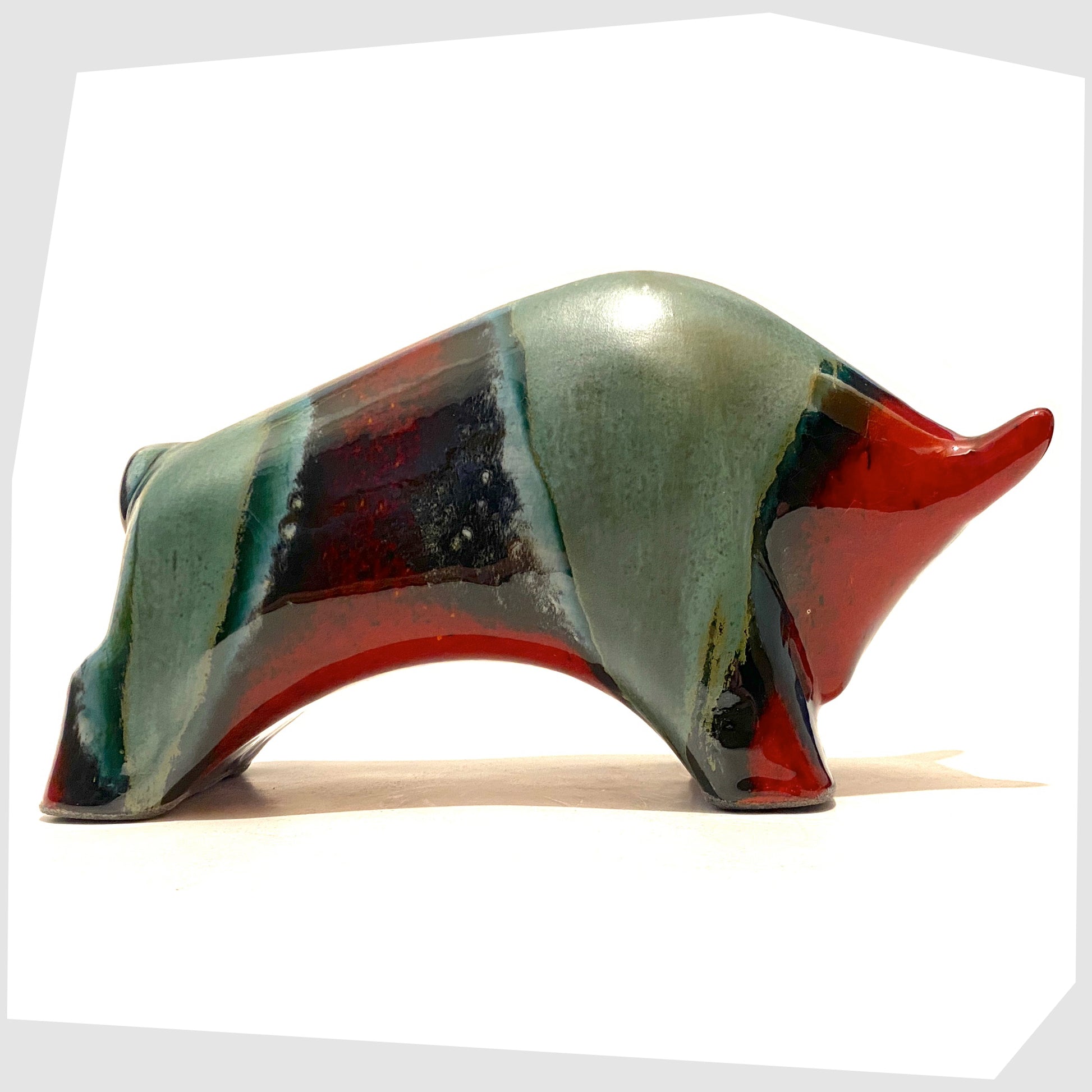 large-ceramic-bull-ornament-by-otto-keramik-germany-in-red-and-green-bolivia-glaze