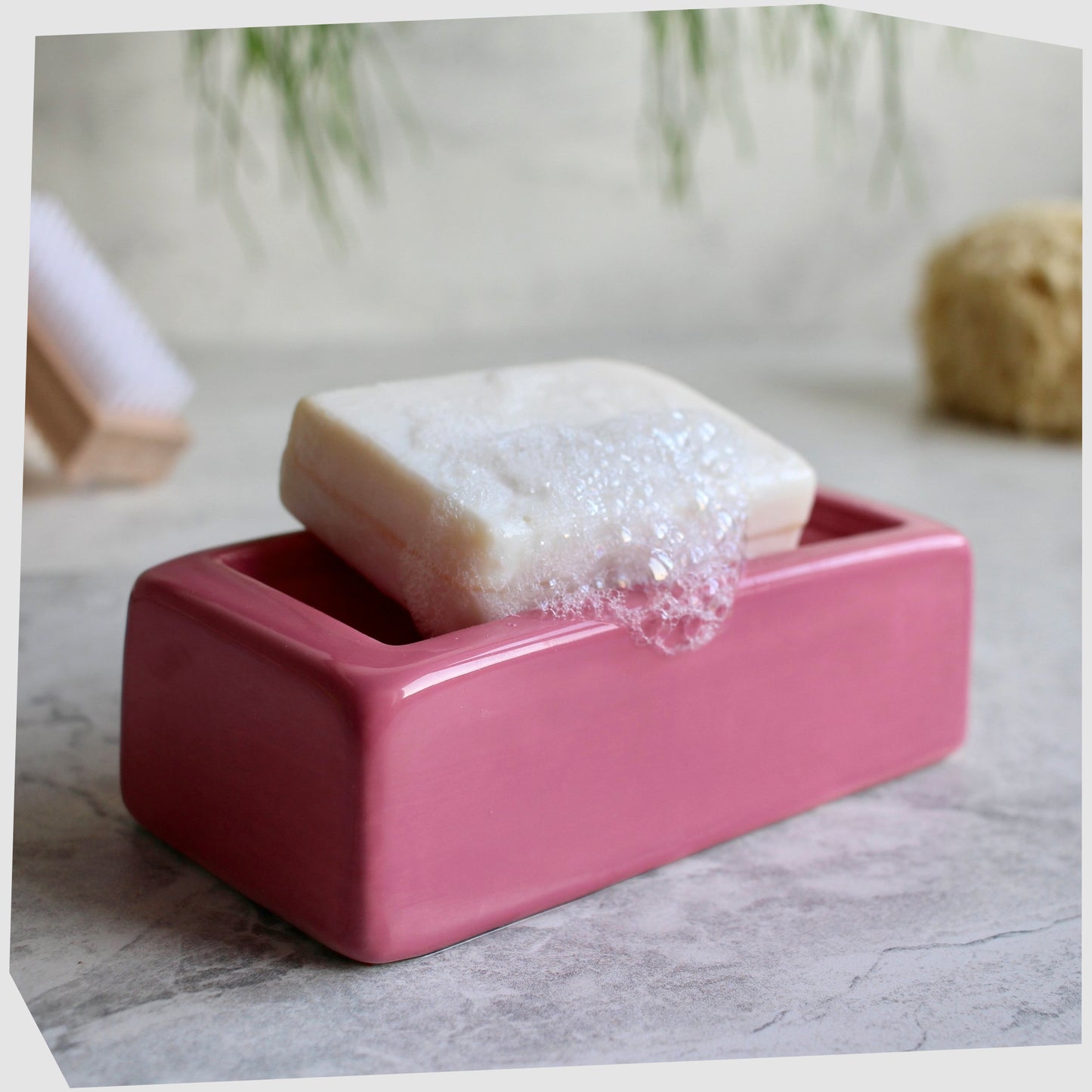 ceramic-soap-dish-in-pink-glaze-london-brick-shaped