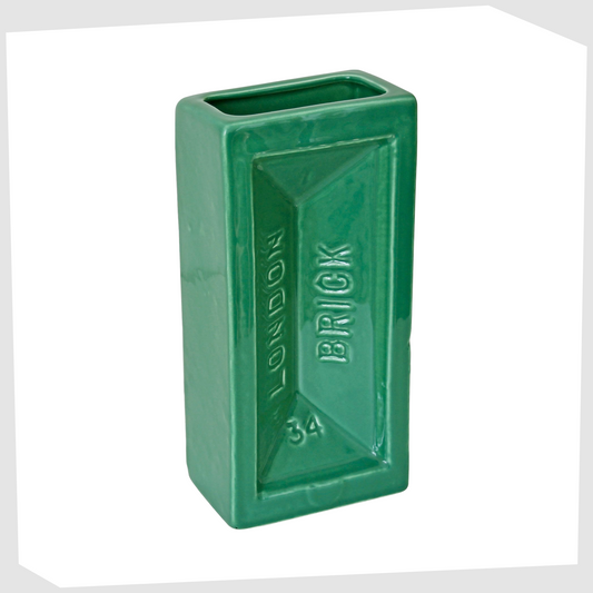 london-brick-shaped-ceramic-vase-in-vibrant-green-glaze