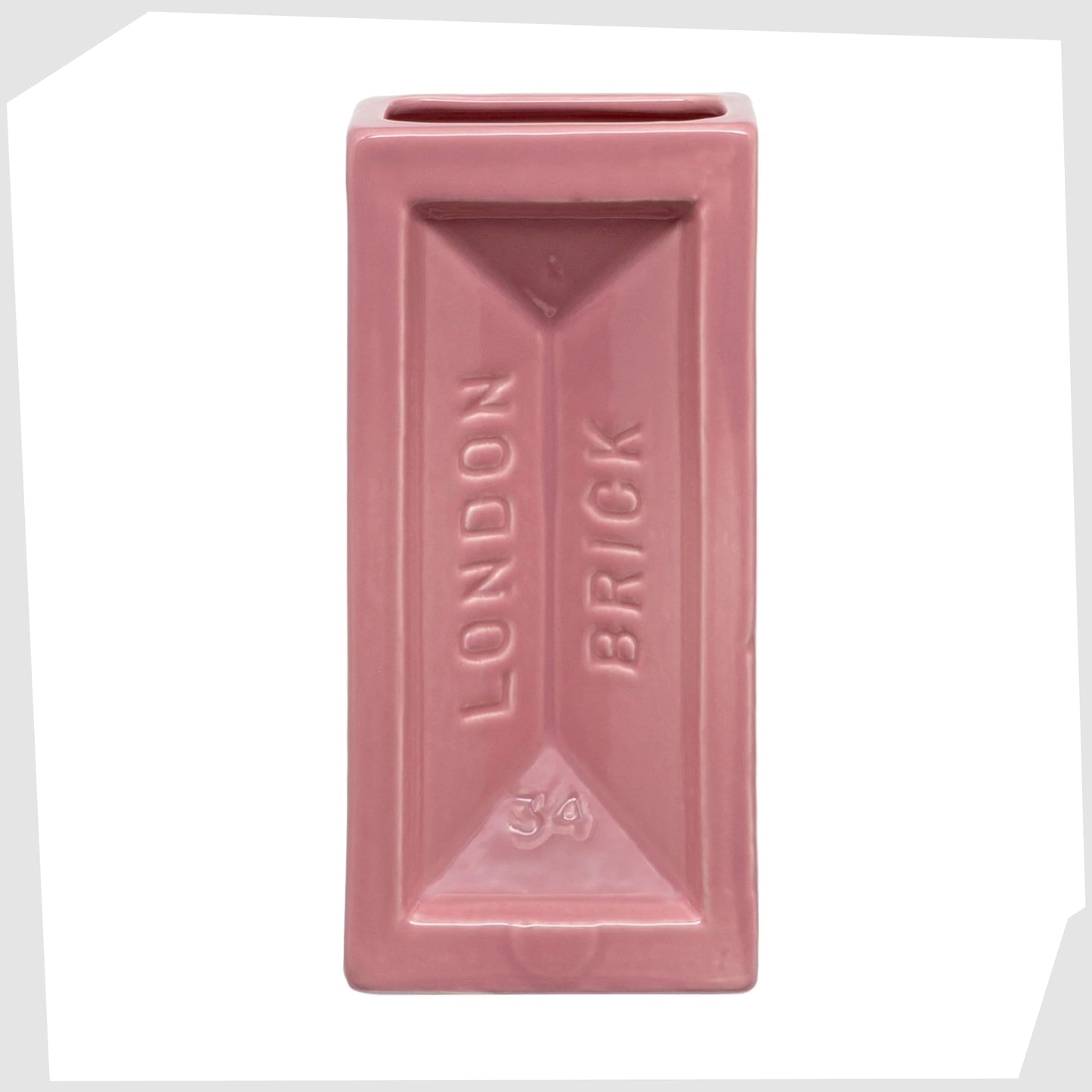 london brick-shaped ceramic vase by Stolen Form