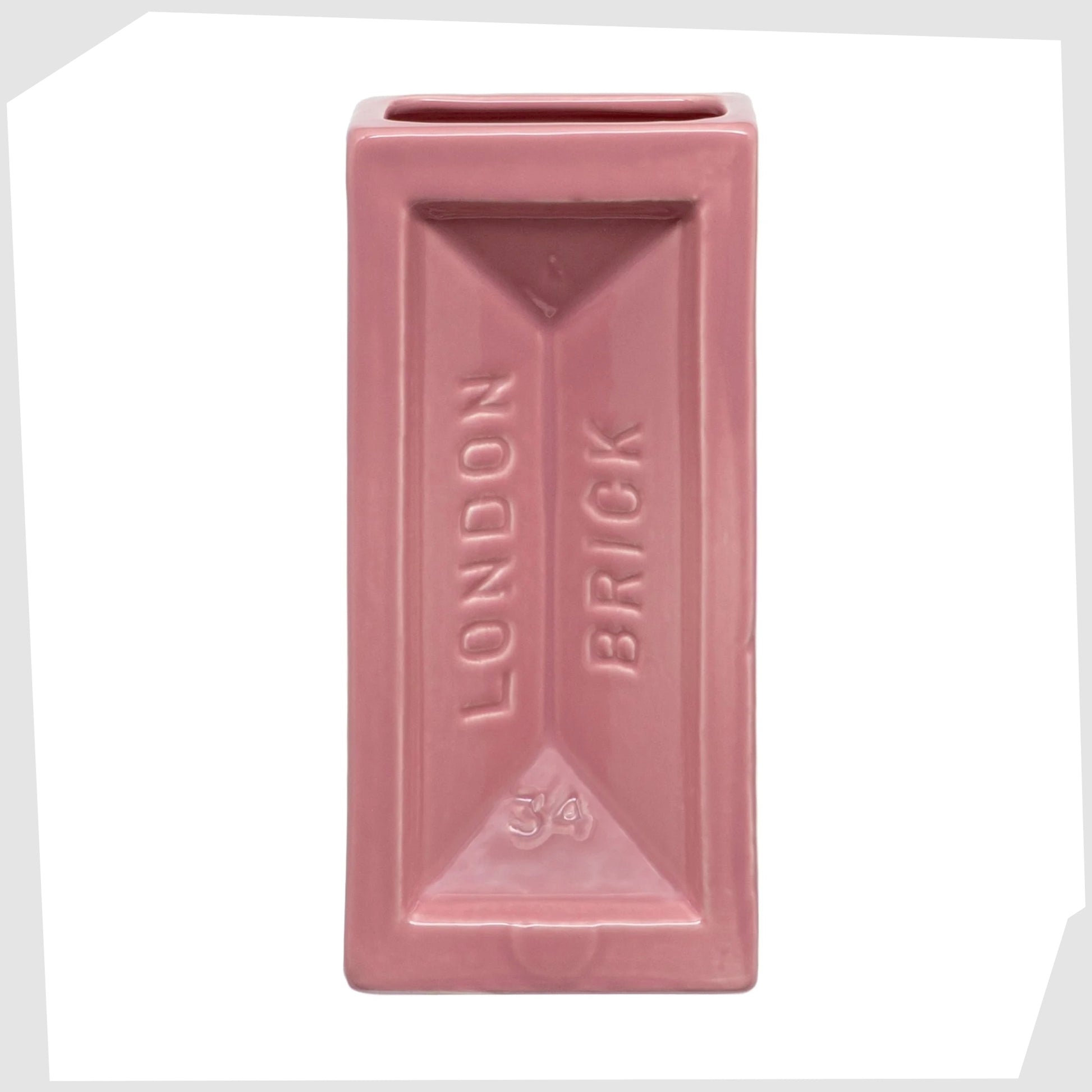 london brick-shaped ceramic vase by Stolen Form