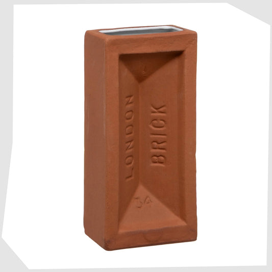 London Brick Vase in Terracotta by Stolen Form