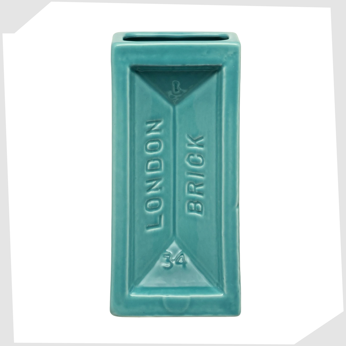 Turquoise London Brick Vase made b y Stolen Form