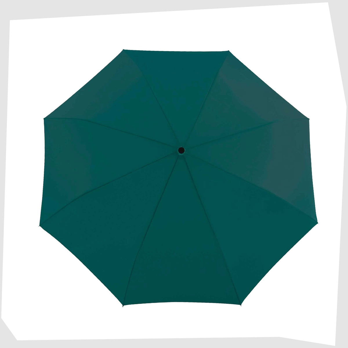 Open canopy of the Original Duckhead Umbrella in Forest Green, shown on a white background