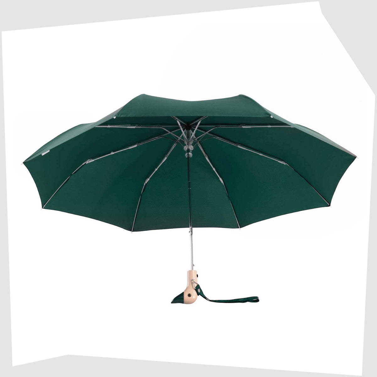 Original Duckhead Umbrella in Forest Green, shown c on a white backgroundopen