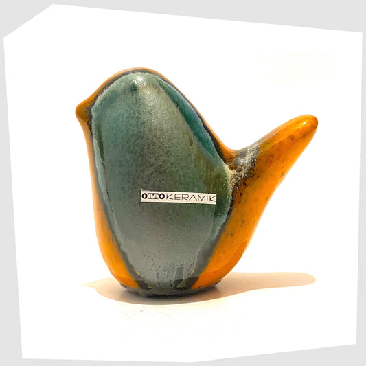 otto-keramik-ceramic-bird-in-orange-and-sea-green-peru-glaze