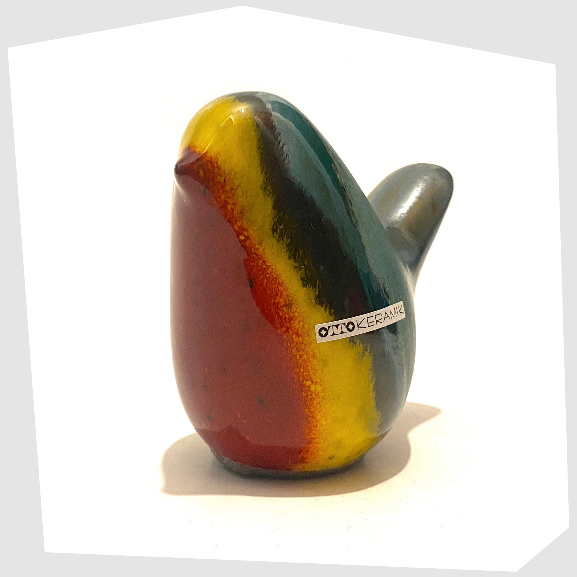 otto-keramik-bird-in-multicoloured-rainbow-glaze