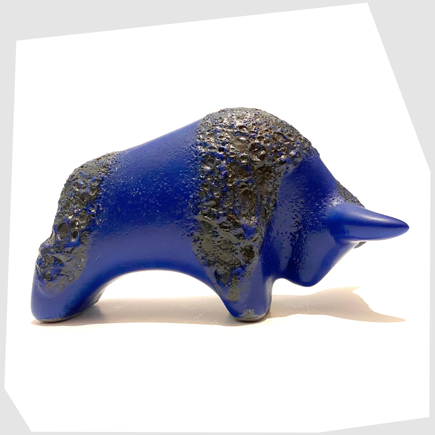 west-german-style-bull-ornament-by-otto-keramiks-in-blue-with-black-lava-glaze