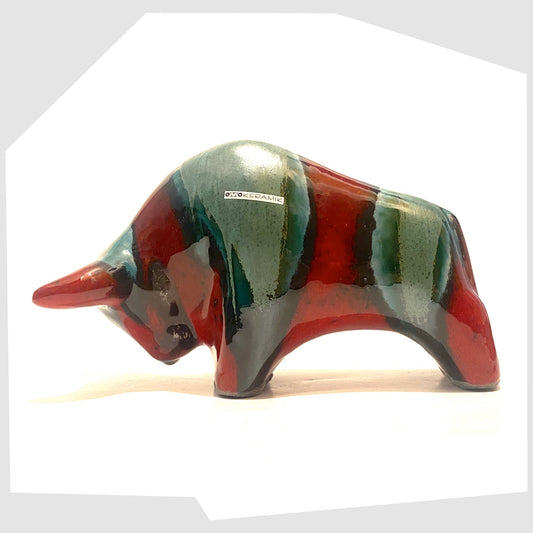 otto-keramik-bull-in-red-bolivia-glaze-of-deep-red-with-sea-green-drip-glazing