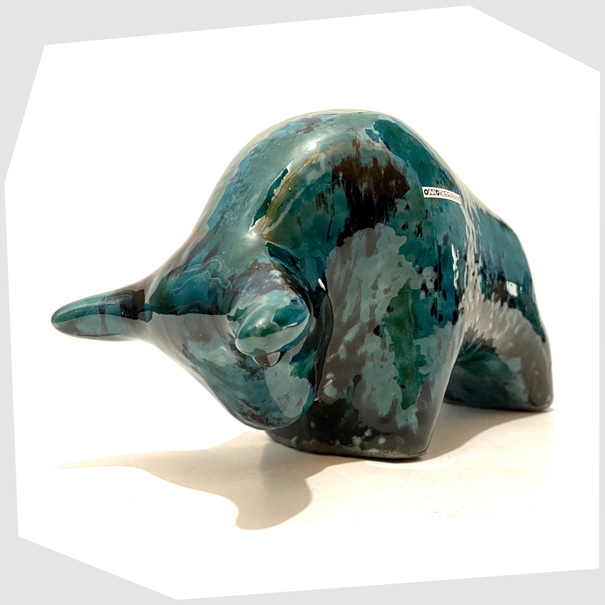 otto-keramik-bull-glazed-in-teal-and-black-ecuador-glaze