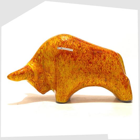 otto-keramik-bull-in-fire-glaze-of-orange-yellow-and-red