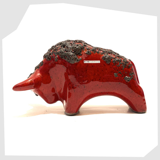 otto-keramik-bull-in-red-glaze-with-deep-fat-lava-band