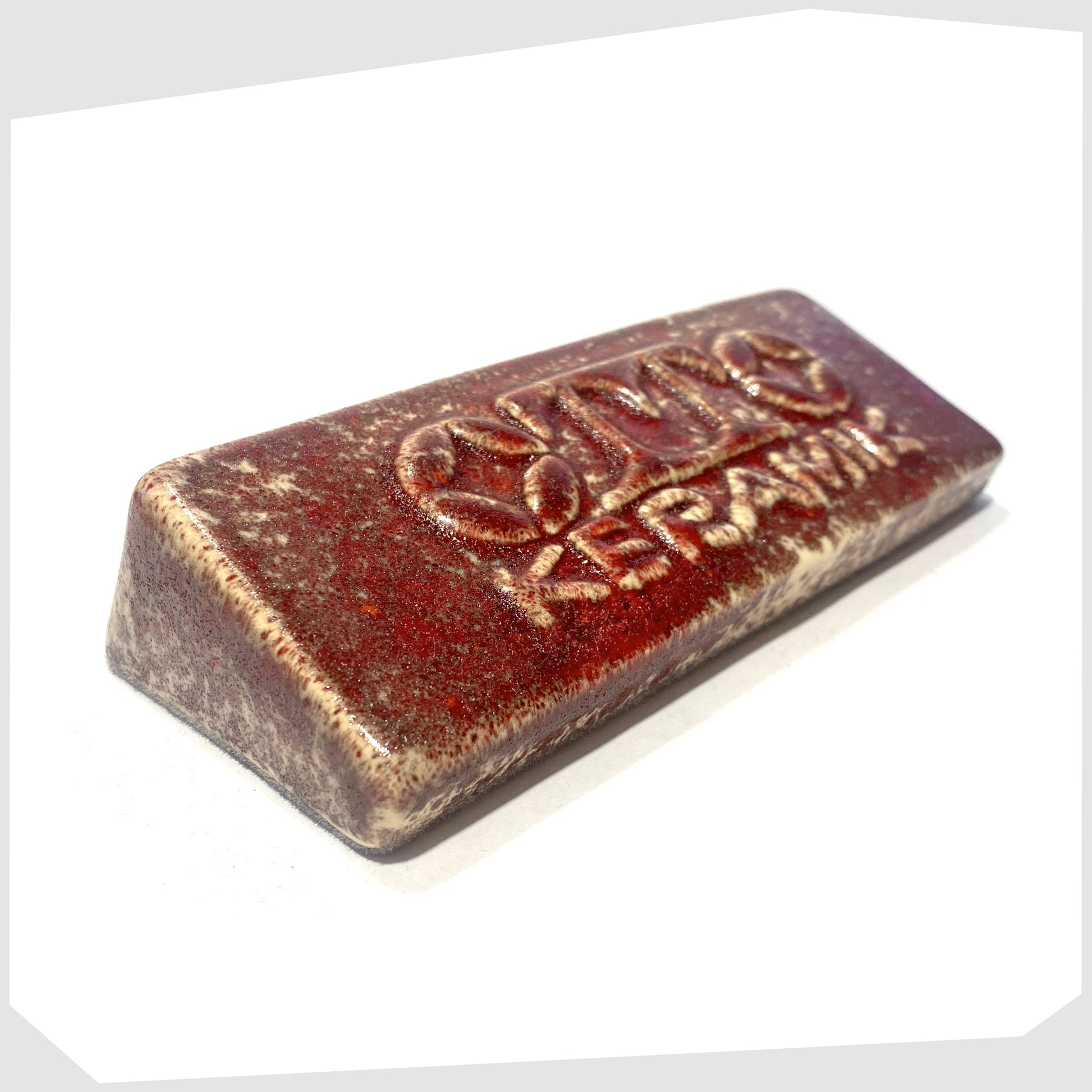 Molten Red Otto Keramik ceramic display brick