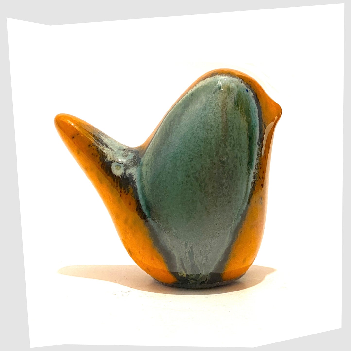 west-german-pottery-bird-by-otto-keramik-german-in-orange-and-sea-green-peru-glaze