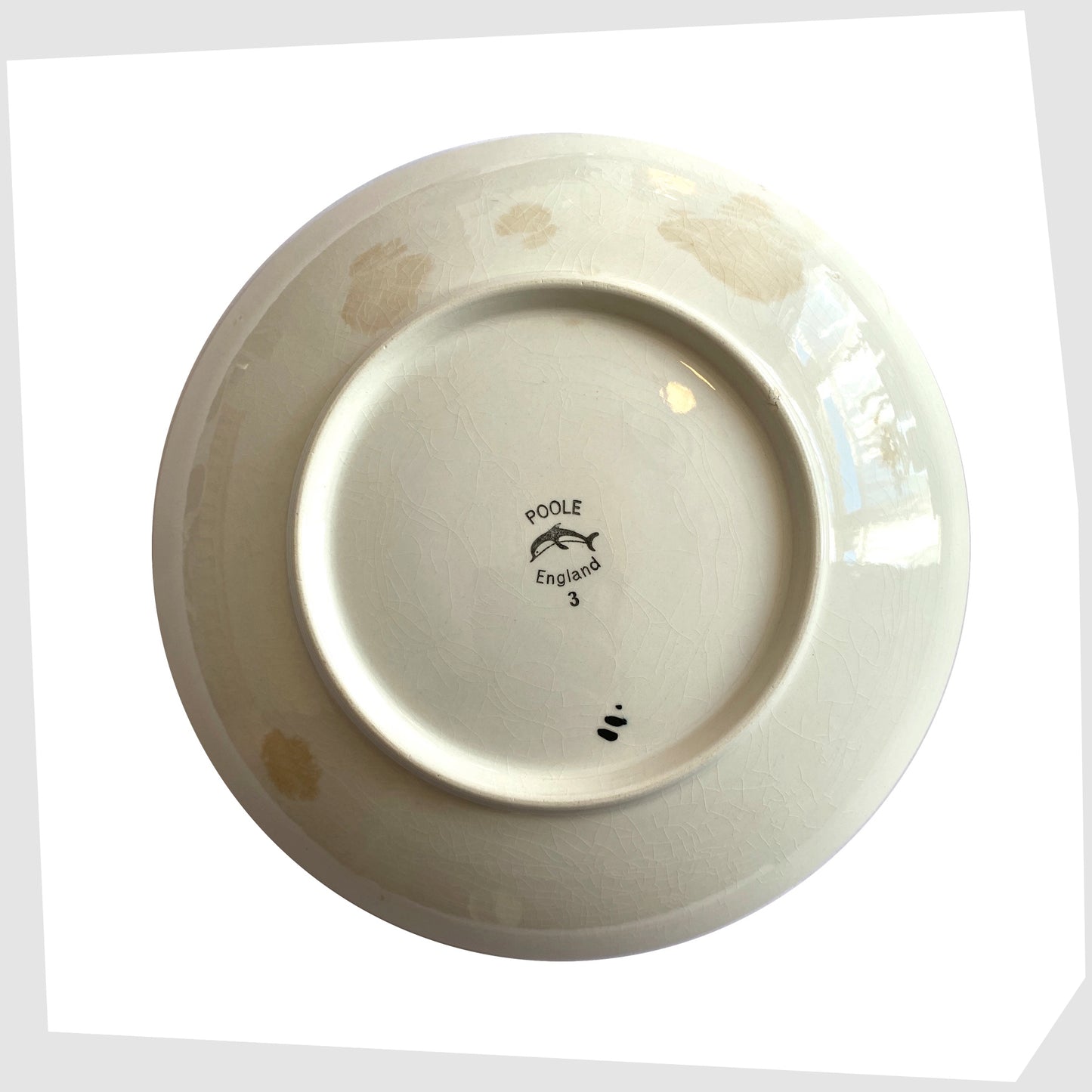 base of the Poole Pottery Shape 3 Dish by Carloyn Bartlett