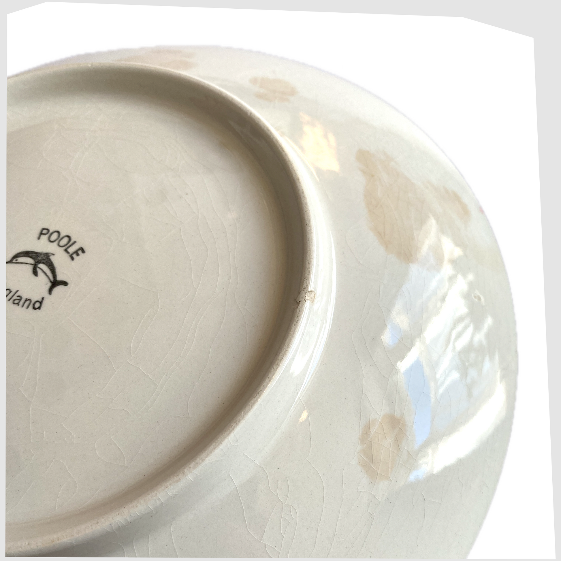 base rim of the Poole Pottery Shape 3 Dish by Carloyn Bartlett