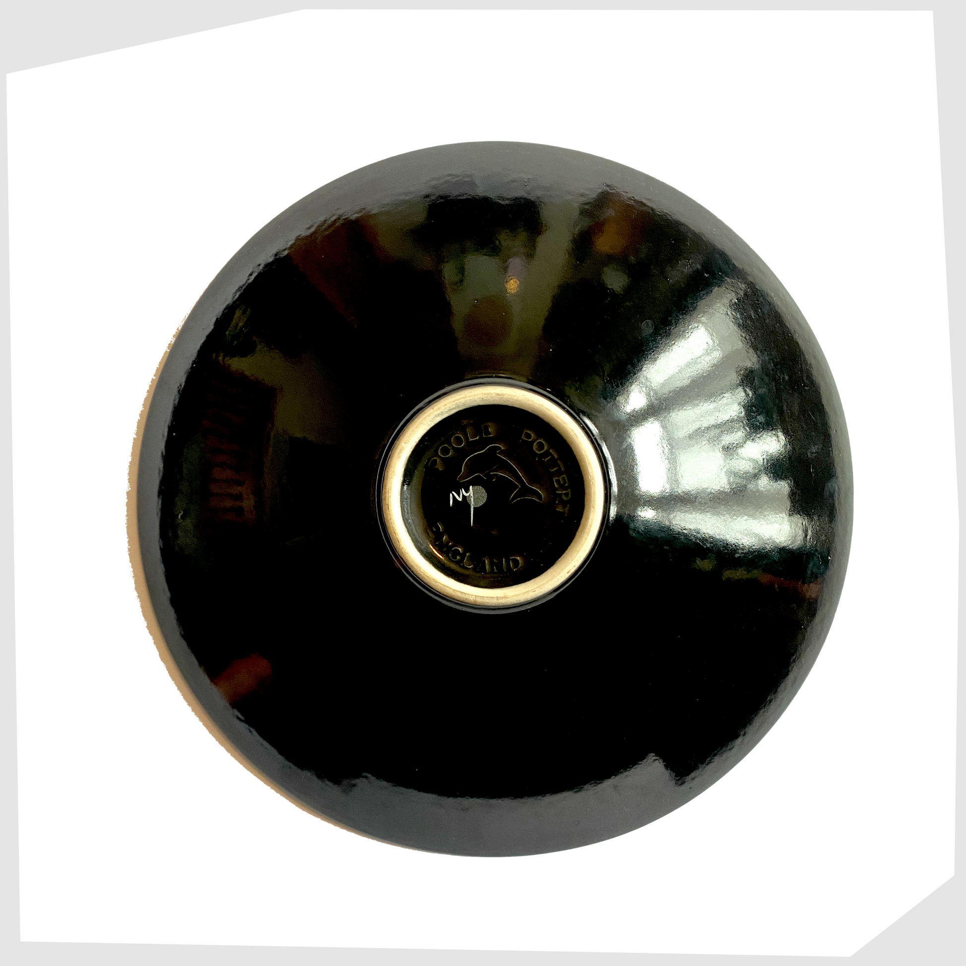 base markings on the Poole Pottery Wild Poppy Dish, designed by Anita Harris