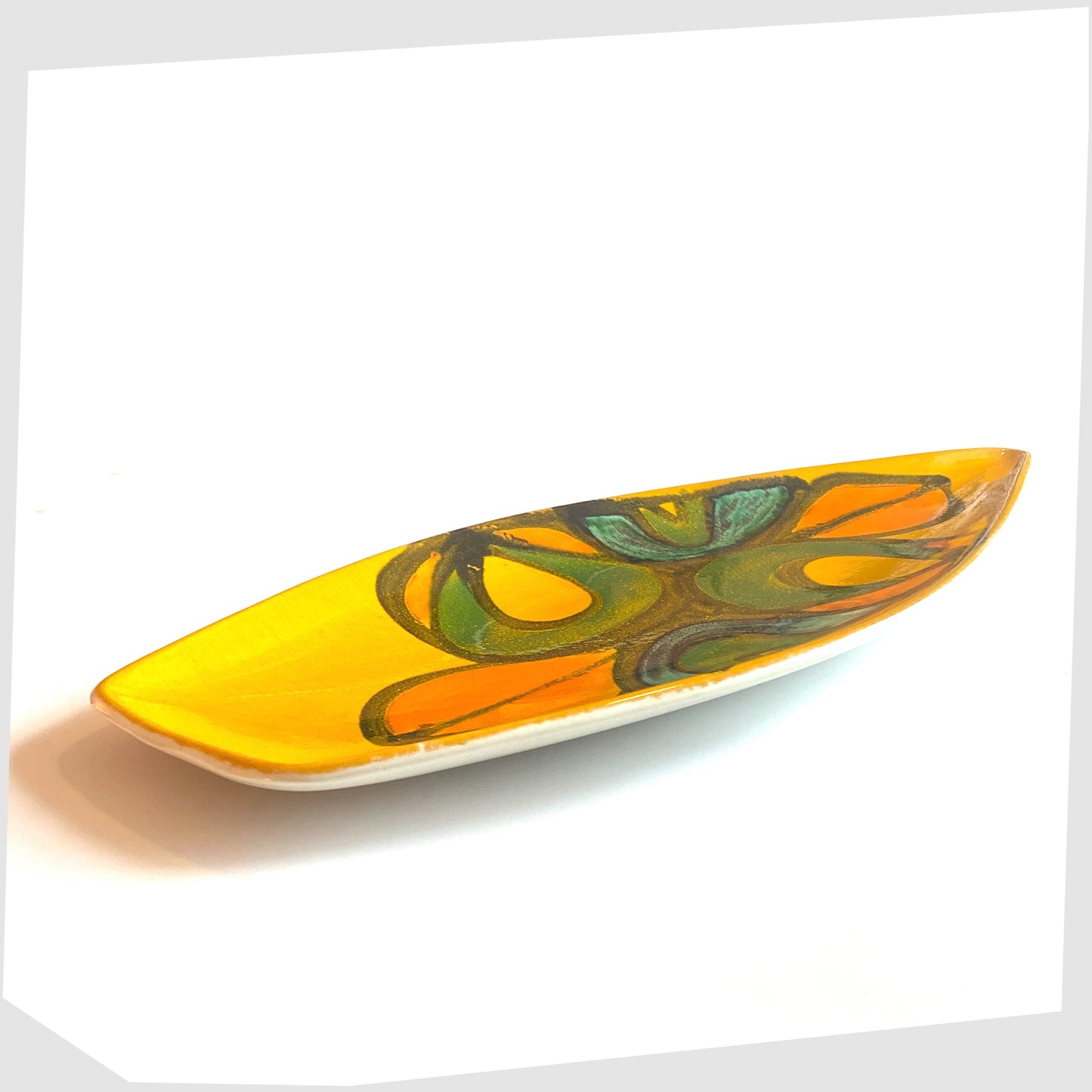 Poole Pottery Delphis Spear Dish by Rosina St Clayre