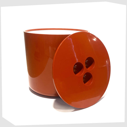 crayonne ice bucket in burgundy red with white inner lining