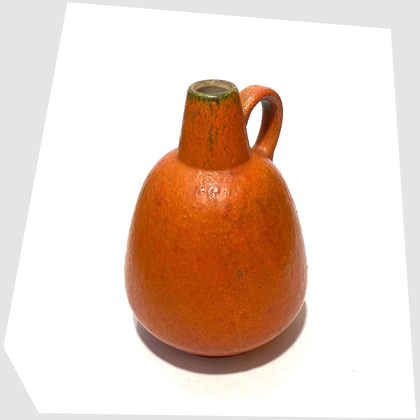 Ruscha Keramik Vase in Matte Burnt Orange Glaze