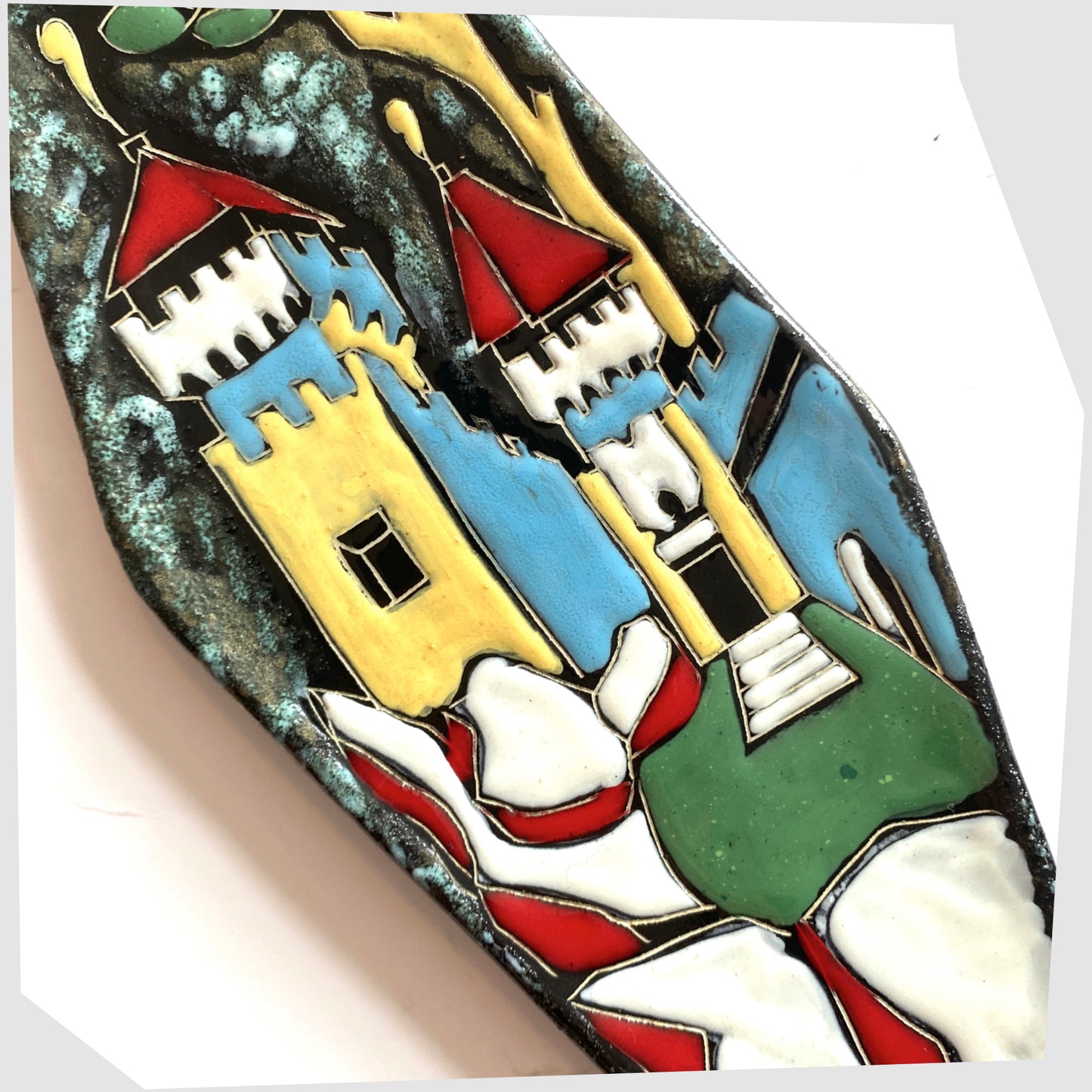 San Marino Pottery Free Form Wall Plaque