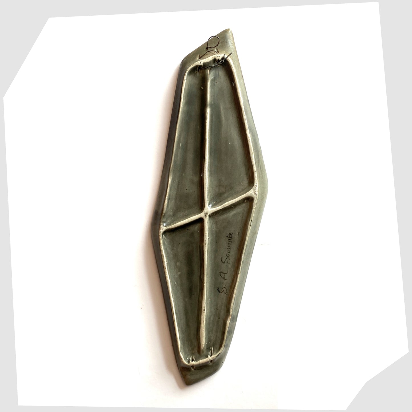 San Marino Pottery Free Form Wall Plaque