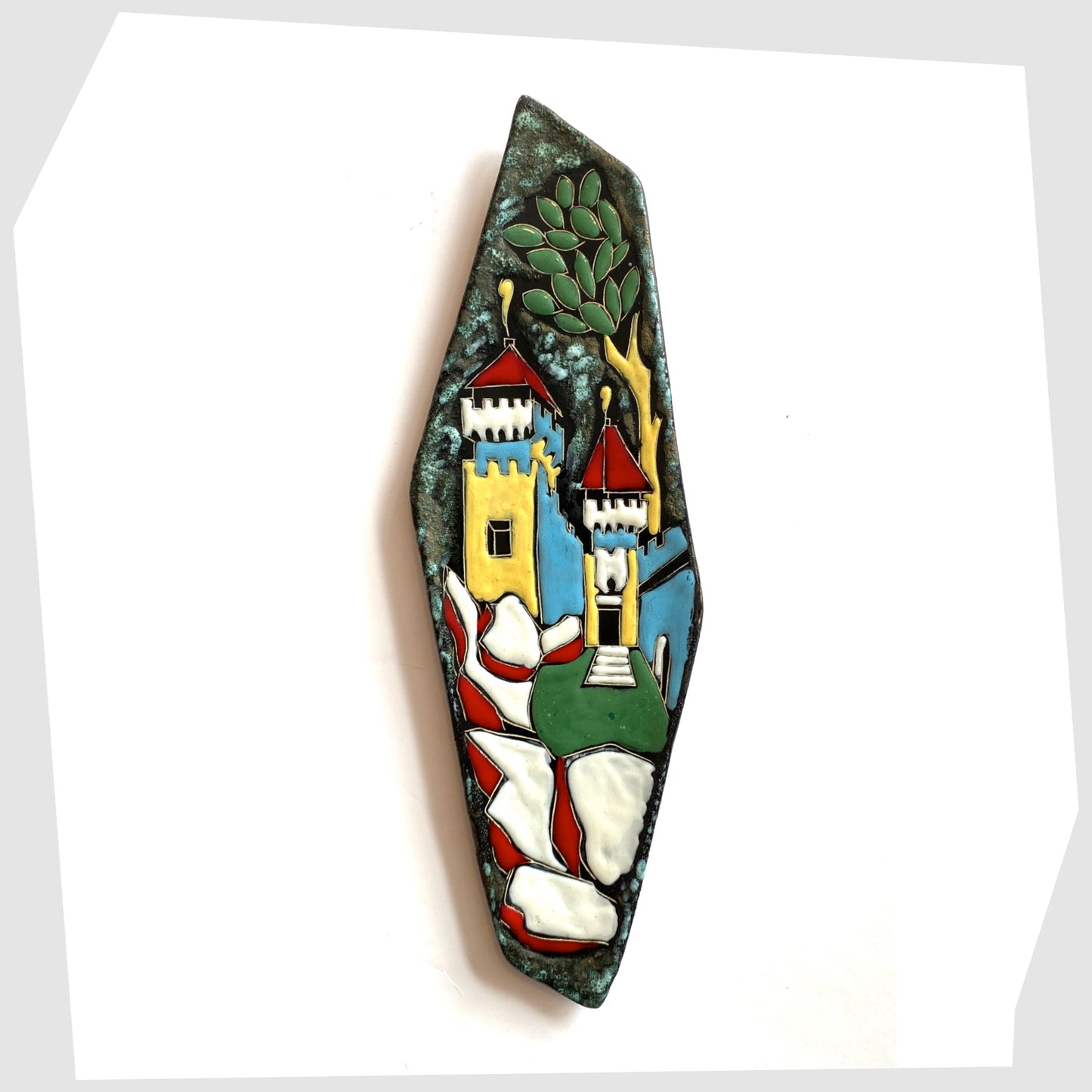 San Marino Pottery Free Form Wall Plaque