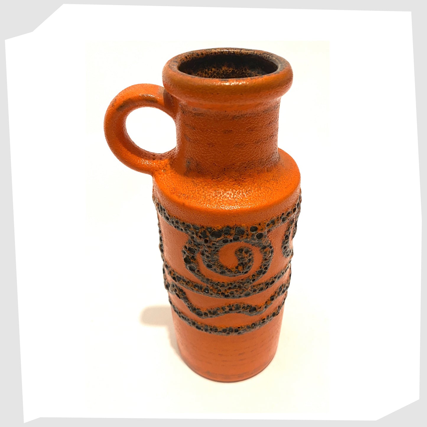 west-german-pottery-orange-fat-lava-vase-by-scheurich-keramik-model-407-20