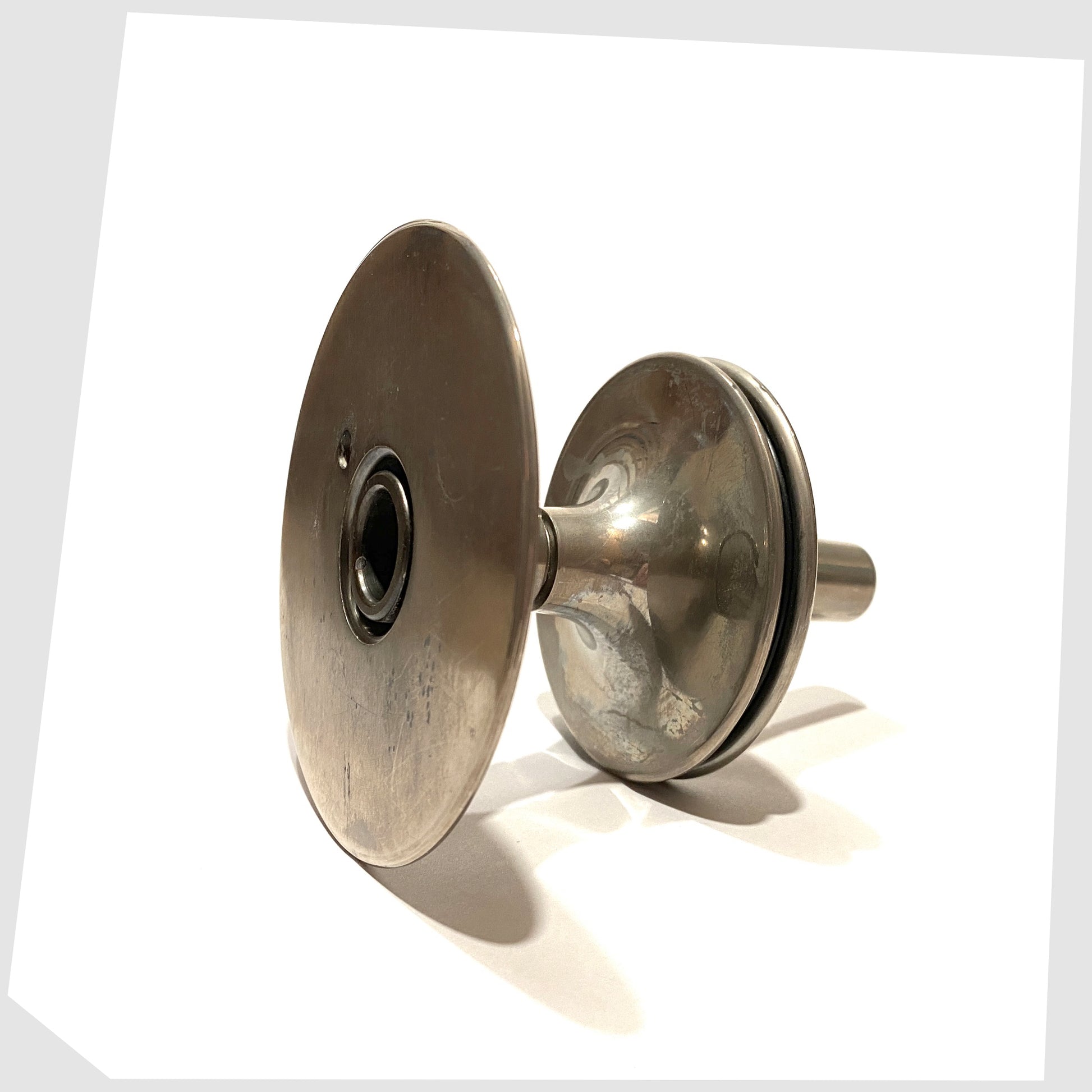 base of the stoff nagel candleholder stand in stainless steel