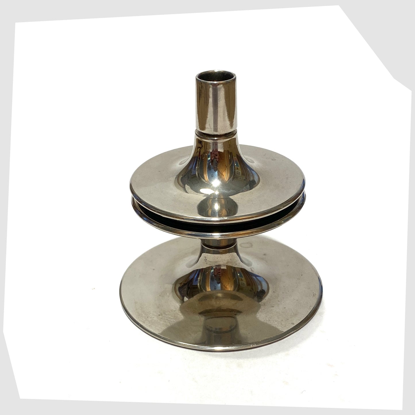 stainless steel stoff nagel candleholder base 