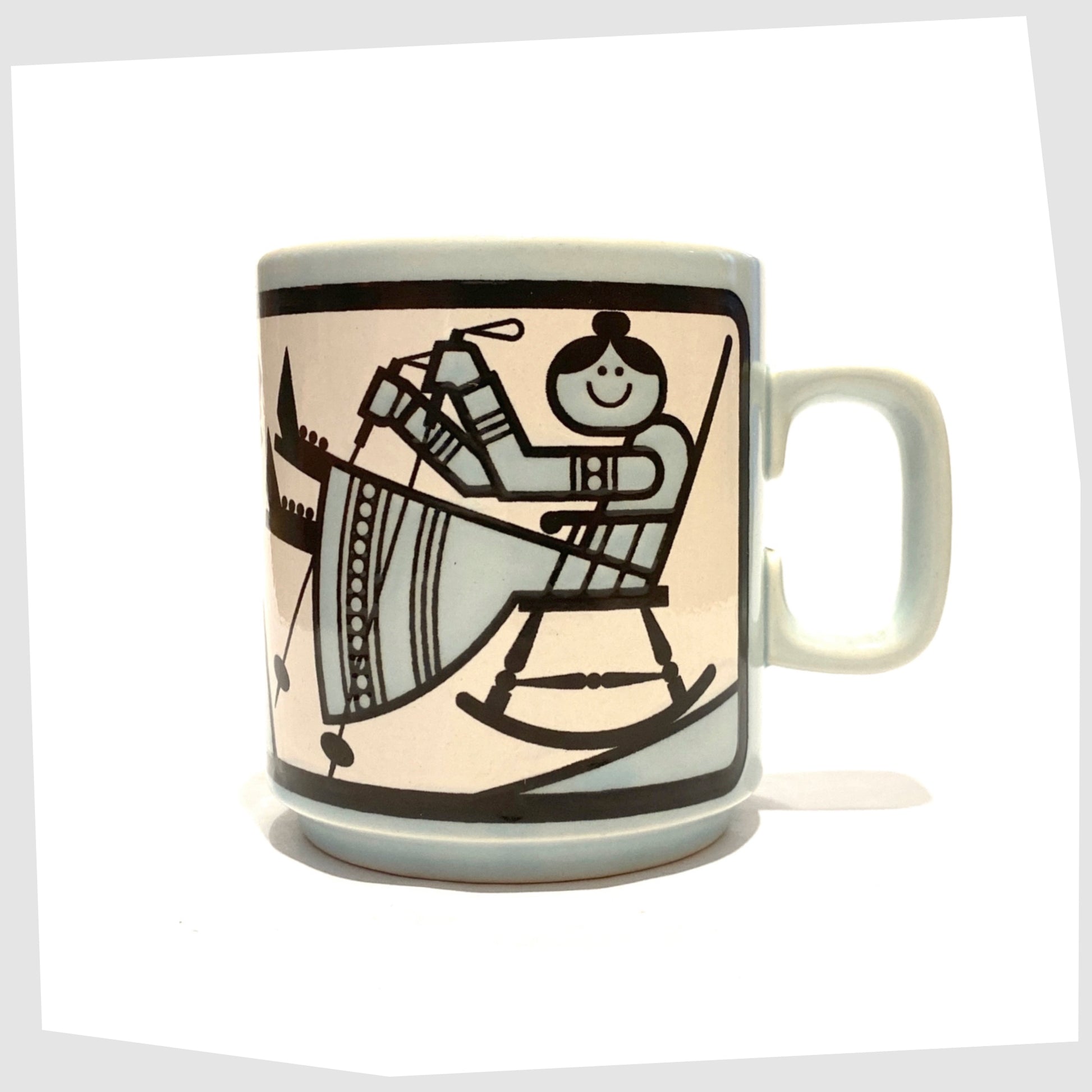 rear of the Vintage Hornsea Pottery The Worlds Best Grandma Mug