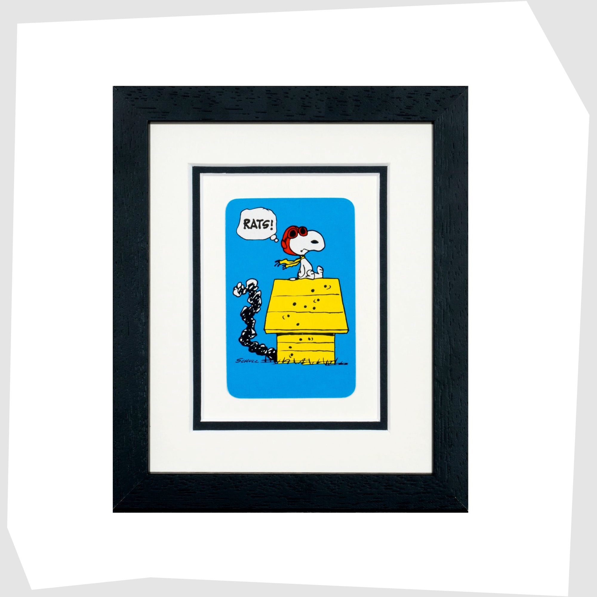 Snoopy Rats! Framed Retro Playing Card | Apollo Retro – ApolloRetro