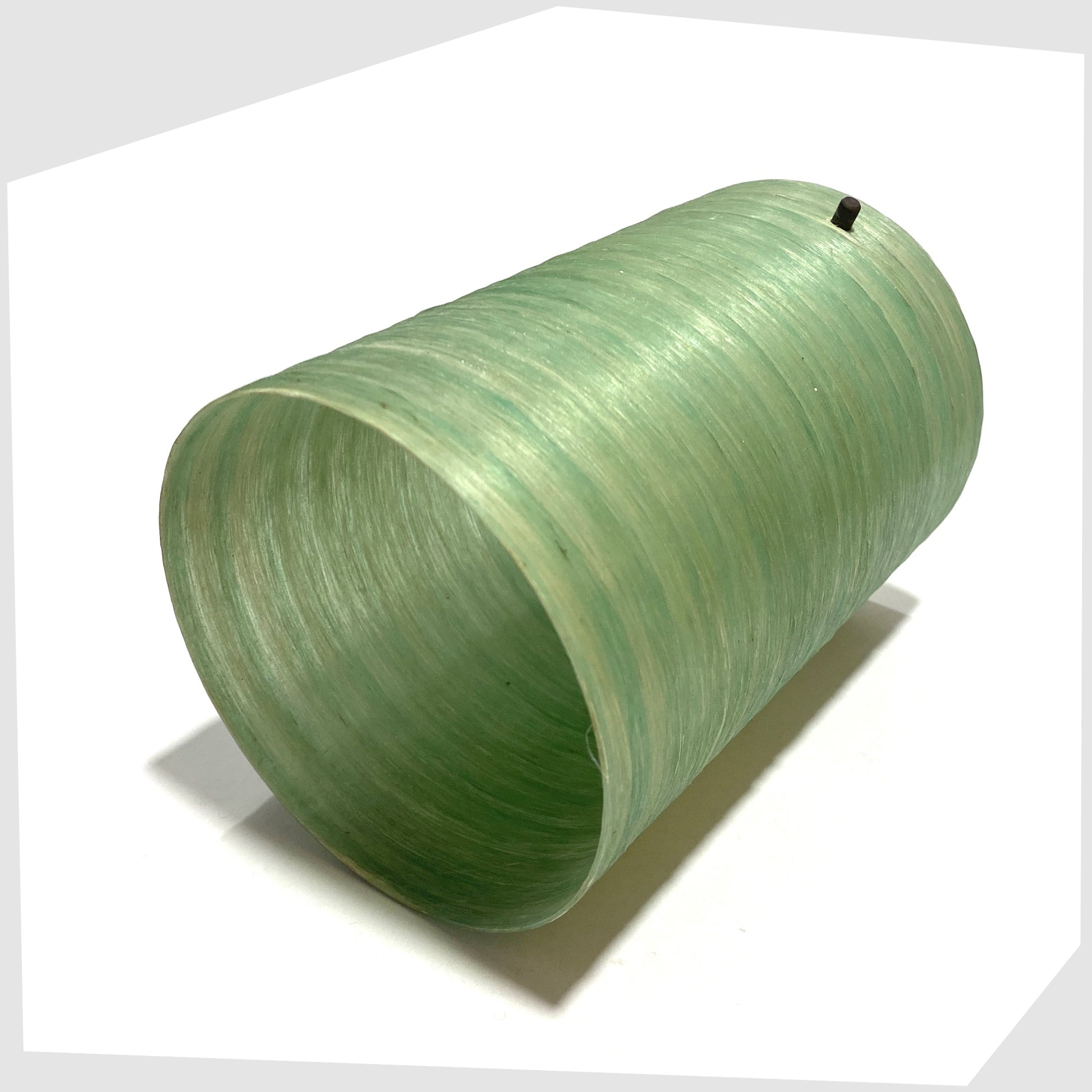 6inch spun fibreglass lampshade in green fibreglass