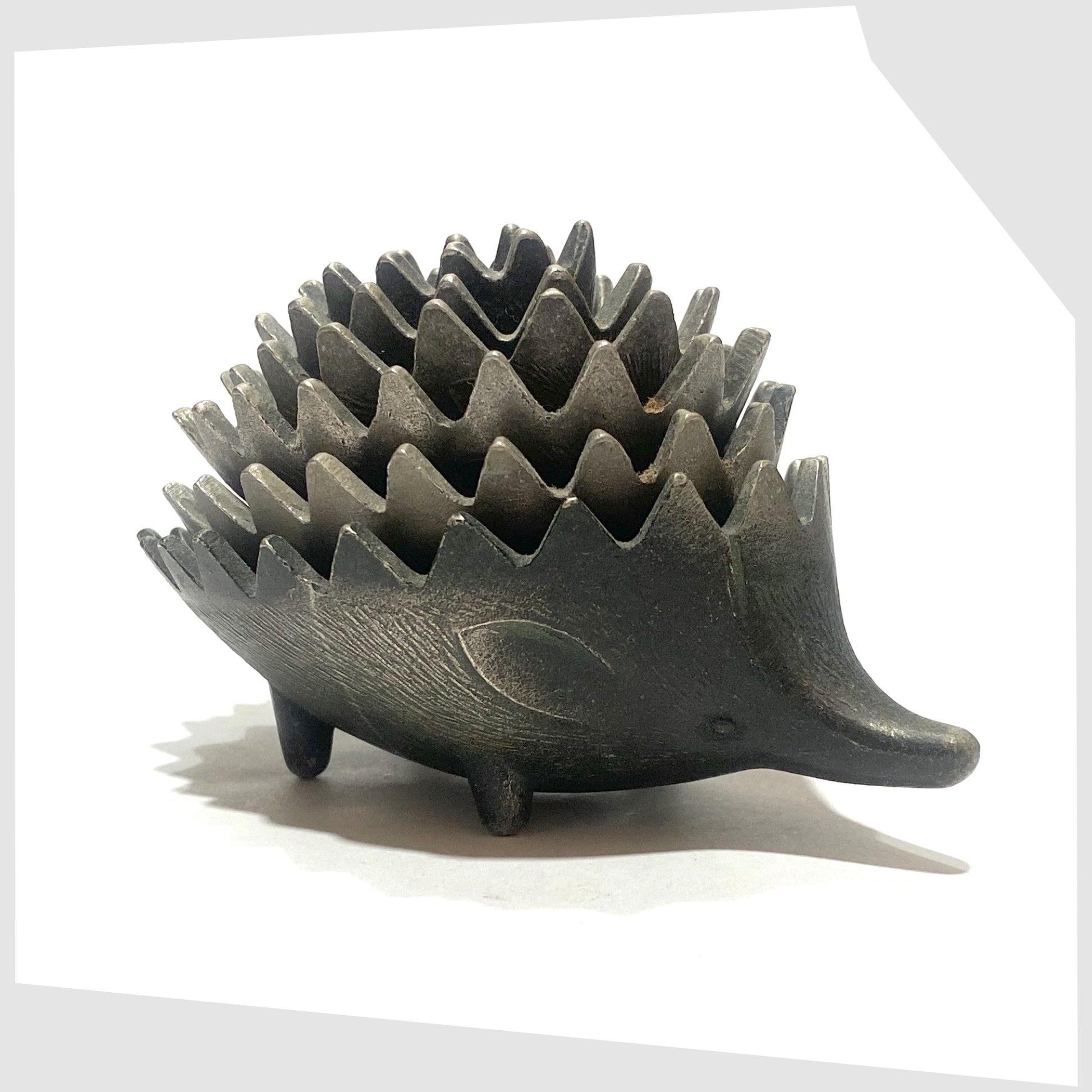 vintage walter bosse-style hedgehog ashtrays