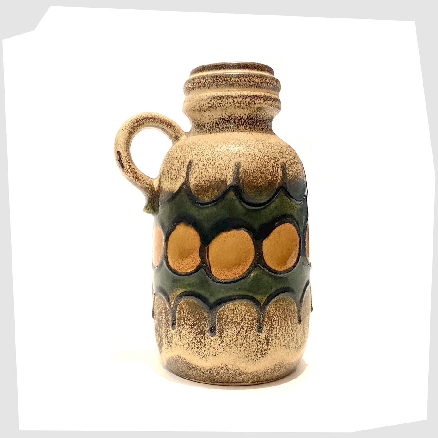 scheurich-keramik-vase-with-handle-in-green-and-amber-fat-lava-glaze