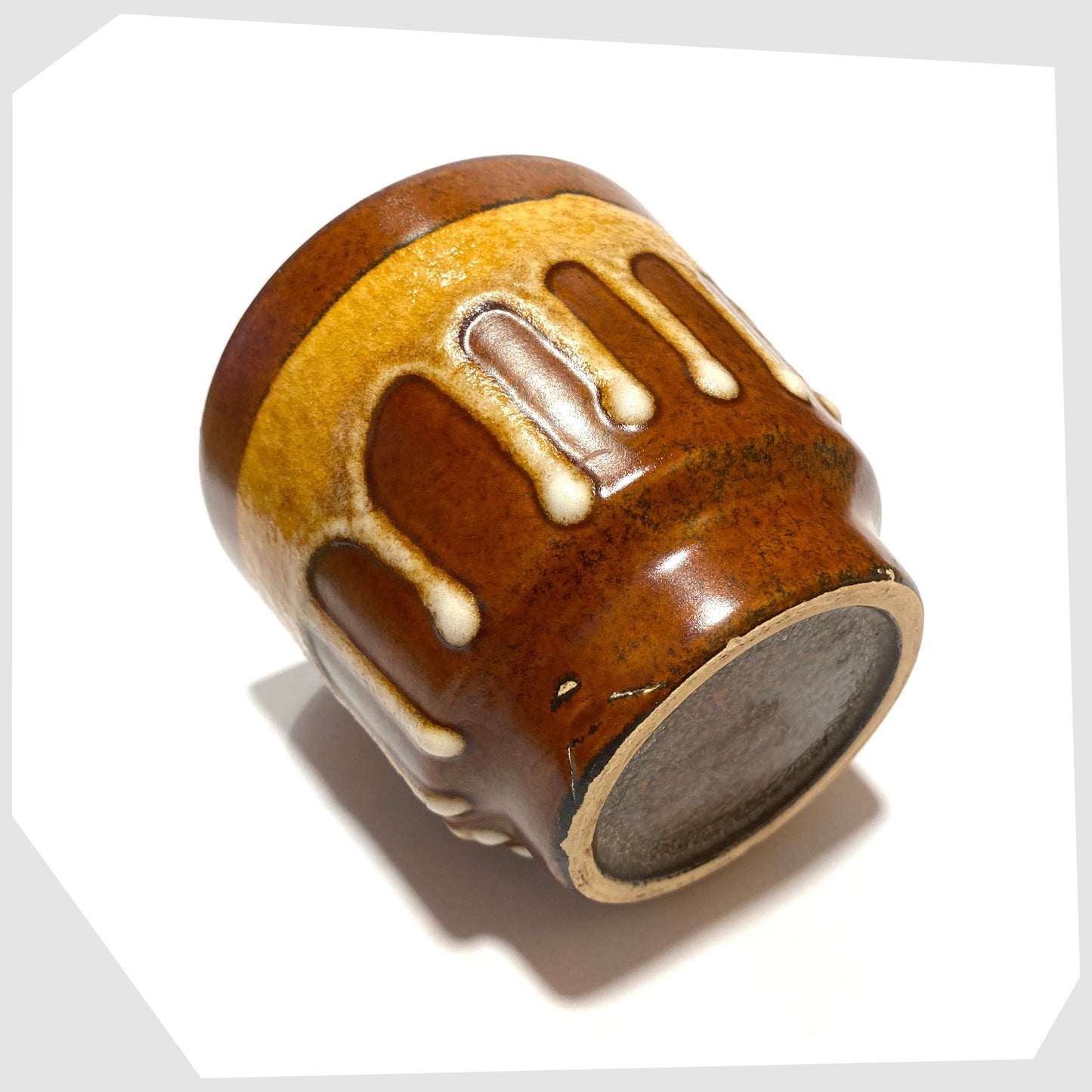 West German Pottery Drip Glazed Planter