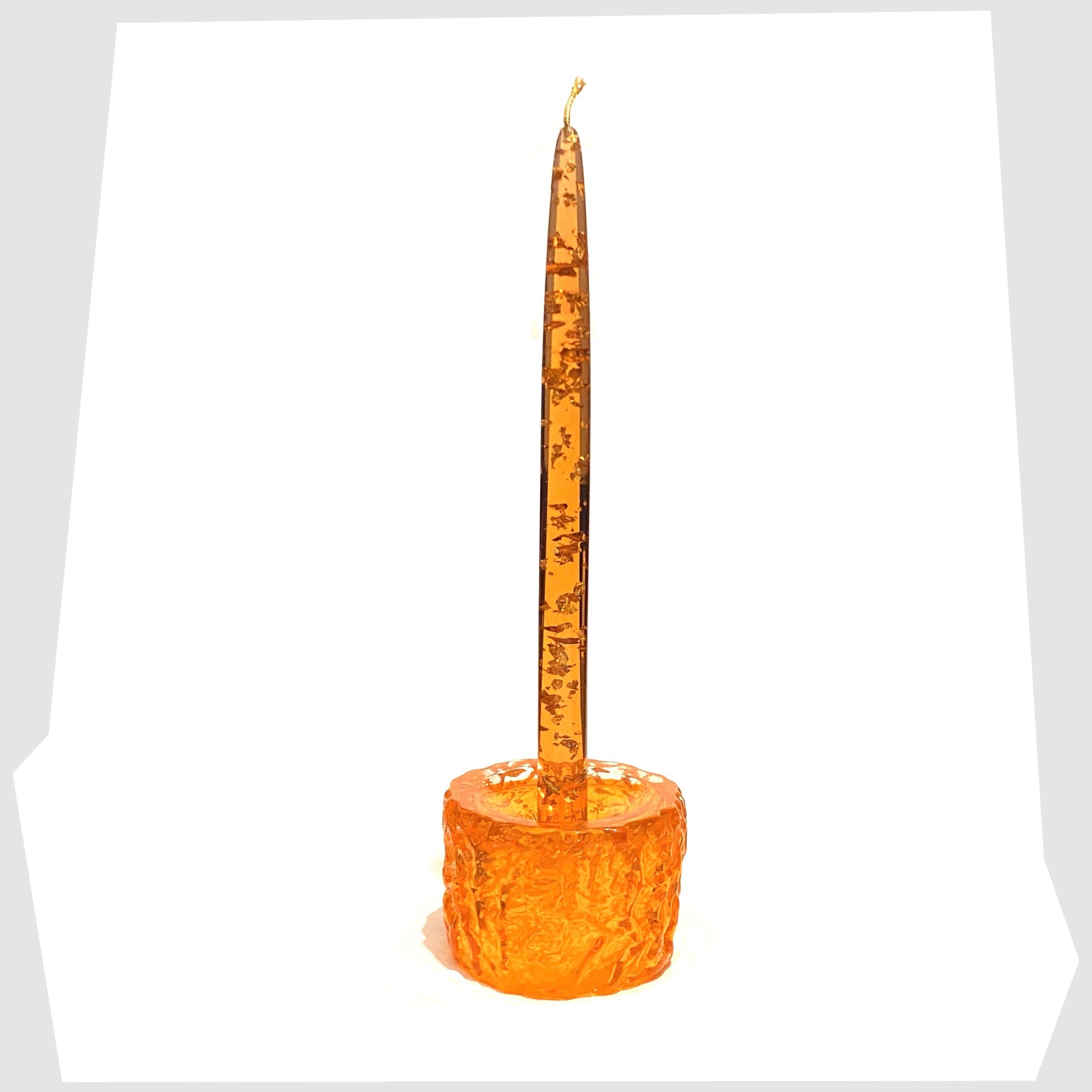 whitefrairs-glass-bark-candle-holder-in-tangerine-orange