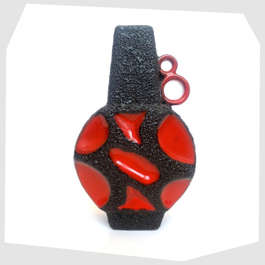 Roth Keramik Red Banjo Vase